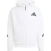 Adidas Urheilullinen collegetakki 'Z.N.E.' musta / valkoinen