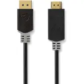 Nedis 1 m DisplayPort - HDMI kaapeli