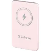 Verbatim 5000mAh Charge ‘n’ Go varavirtalähde, Magsafe, USB-C PD 20W, pinkki