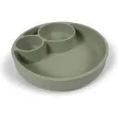Filibabba Lautanen - Silikoni - Jaettu huoneisiin - Green - - OneSize - Lautaset