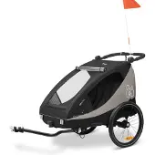 Hauck Dryk Duo Plus Pyöräkärry, Black
