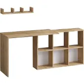 Skye Decor Teo 74 cm vaaleanruskea työpöytä