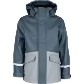 Lindberg Kids' Vestby Rain Jacket Fleece Blue/grey Sadetakit 120
