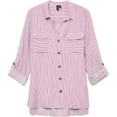 Vero Moda Pusero 'VMBumpy' vaalea pinkki / valkoinen