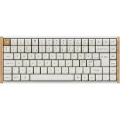 Keychron K2 HE SE -langaton mekaaninen pelinäppäimistö, Gateron Double-Rail Magnetic, valkoinen / vaalea puu