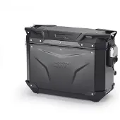Givi Trekker Outback EVO -sivulaukku 37L VASEN 37 L MONOKEY MUSTA oranssi