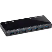 TP-LINK 3.0 USB-A -hubi, 7x USB-A +2x USB-A 2.4A, musta