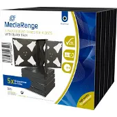 MediaRange BOX34-4, Korurasia, 4 levyt, Musta, Muovi, 120 mm, RoHS