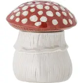 Bloomingville Sophine Jar W/Lid - Red - 14X15.5CM
