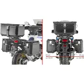Givi Monokey Trekker Outback Honda Crf1100l Africa Twin 20-23 Sivulaukkujen Asennus