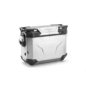 Givi Trekker Outback EVO -sivulaukku 37L Monokey, 37 litraa, oikea, hopea oranssi