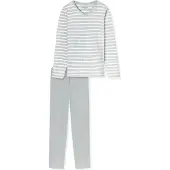 Schiesser Long Pyjamas, Midnight Blue - Casual Essentials - Grey - XXXL
