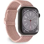 Puro Apple Watch Series 11/10/9/8/SE 3/SE (2022)/7/SE/6/5/4/3/2/1 Loop Hihna - 42mm/41mm/40mm/38mm - Pinkki