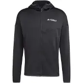 Adidas Toiminnallinen fleecetakki 'Xperior' musta / valkoinen