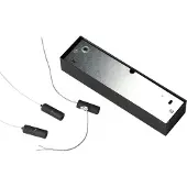 Ideal Lux Led riippuvalaisin Oracle Slim Square, Musta, Olohuone/ruokailutila, Alumiini, Moderni