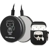 Karl Lagerfeld Ikonik musta AirPods-kotelo