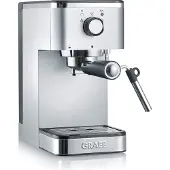 Graef ES400, Espresso machine, 1.25 L, Ground coffee, 1400 W, Stainless steel