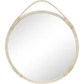 Ebuy24 Pyöreä rottinkinen seinäpeili House Nordic Malo, hihnalla, 50 cm