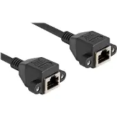 DeLOCK 80199, 1 m, S/FTP (S-STP), RJ-50, RJ-50, Musta