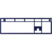 HP Alloy Rise Top Plate Navy Blue