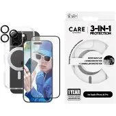 CARE by PanzerGlass CARE by  3-in-1 Ceramic Bundle iPhone 16 Pro, Apple, Apple - iPhone 16 Pro, Asennus kuivana, Naarmuuntumisenkestävä, Iskunkestävä, Läpin (B1326+2854+1282)