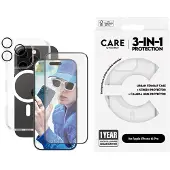 PanzerGlass | CARE by  Flagship 3-in-1 Bundle iPhone 16 Pro, Apple, Apple - iPhone 16 Pro, Asennus kuivana, Naarmuuntumisenkestävä, Iskunkestävä, L (B1338+2862+1286)