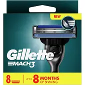 Gillette Mach3 Razor Blades 8-pack 8 kpl