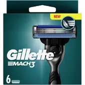Gillette Mach3 Men's Razor Blade Refills 6 kpl