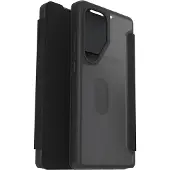 Otterbox React Folio lompakkokotelo, Samsung Galaxy S25 Ultra, musta / läpinäkyvä