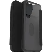 Otterbox React Folio lompakkokotelo, Samsung Galaxy S25, musta / läpinäkyvä
