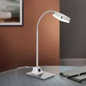 Orion Led pöytävalaisin Tobias, Alumiini/harmaa/sinkki, Olohuone/ruokailutila, Metalli, Moderni