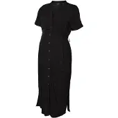 Vero Moda Maternity Vmmvica S/S Shirt Dress Ga Noos - Black - S