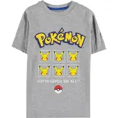 Difuzed POKEMON Lyhythihainen T-paita Pikachu, poikien, 110–116 cm