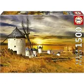 Educa 1500 Pieces Pieces Molinos De Viento Consuegra Puzzle Kultainen