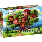 Enjoy Puzzle Palapeli "puutalot" 1000 kappaletta