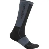 Icebreaker Women Merino Run+ Ultralight Crew Black/Graphite Urheilusukat 35-37
