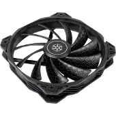 Silverstone Shark Force 160, 160mm PWM-laitetuuletin, musta
