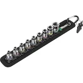 Wera hylsysarja 1/4", 6-kulmainen, DIN 3124 / ISO 2725, 10 osaa