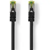 Nedis CAT7 verkkokaapeli S/FTP RJ45 uros RJ45 uros 5.00 m Snagless Pyöreä LSZH Musta Label