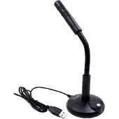 Equip 245340, Pöytämikrofoni, -47 dB, 100 - 16000 Hz, 2200 Ω, Langallinen, USB