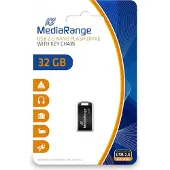 MediaRange MR922, 32 GB, USB Type-A / Micro-USB, 2.0, 15 MB/s, Ilman suojusta, Musta