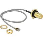 DeLOCK – Antenna Cable RP-SMA jack bulkhead to MHF I LK plug 1.13, 20 cm (89928)
