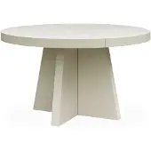 Artwood , TRENT jaettavissa oleva ruokapöytä 130-150x130 cm-Ivory sumu