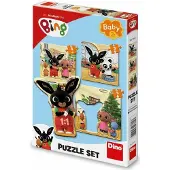 Dino Bikes Bing 12 elementtien palapeli lapsille