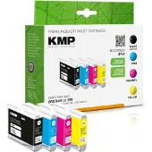 KMP – 1060,4005, Musta, Syaani, Magenta, Keltainen, 13,7 ml, 4 kpl, Monipakkaus