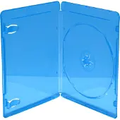MediaRange BOX39-50, Blu-ray-kotelo, 1 levyt, Sininen, Läpinäkyvä, Muovi, 120 mm, Pölynkestävä, Naarmuuntumisenkestävä