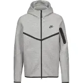 Nike Huppari Tech Fleece Fz Tuulitakki - Harmaa/musta, koko Large