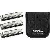 Cascha HH 2341 Blues Pack 3 Diatoninen huuliharppu