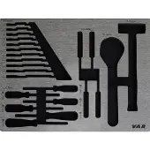 VAR Spanners/screwdrivers/hooks/hammer Työkalusarja