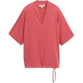 Tom Tailor Cupro V-neck Lyhythihainen T-paita